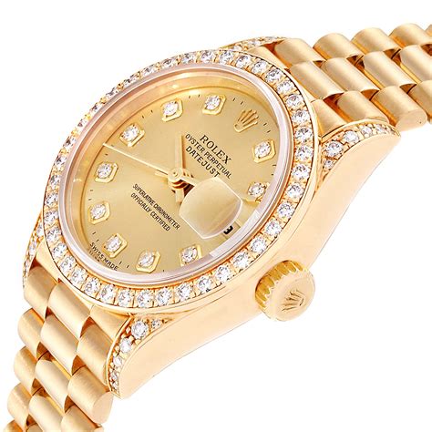 rolex watch ladies diamond